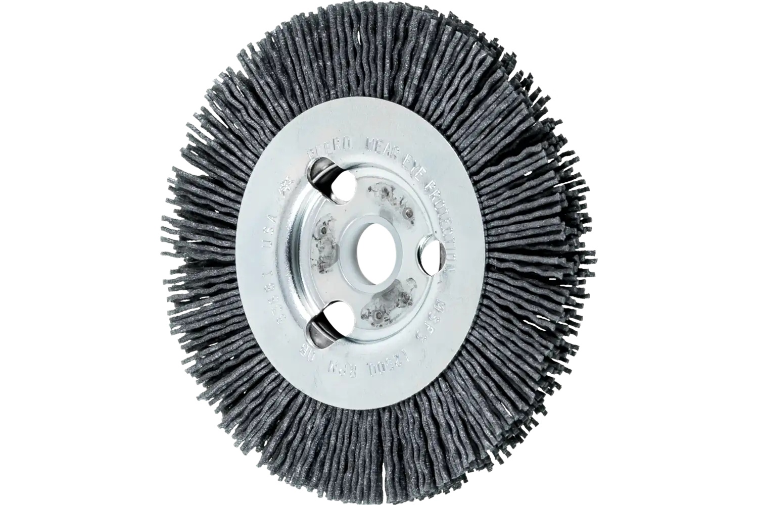 Picture of Pferd M-BRAD® High Density Wheel Brush 4" Dia .040/120 Grit SiC 5/8-1/2" Arbor